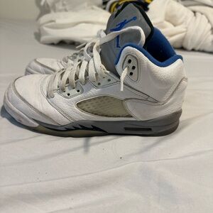 Air Jordan White and Blue Sneakers